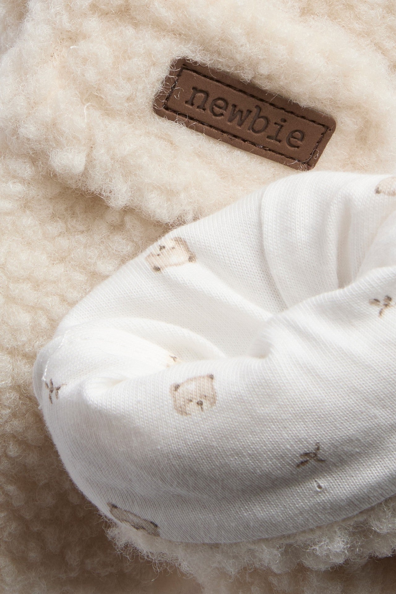 Baby & Kids white fleece mittens