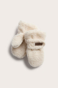 Baby & Kids white fleece mittens