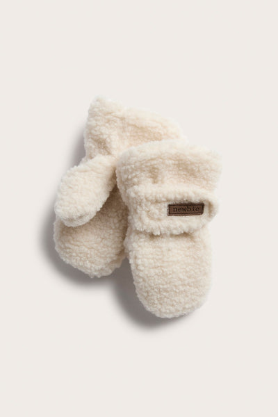 Baby & Kids white fleece mittens