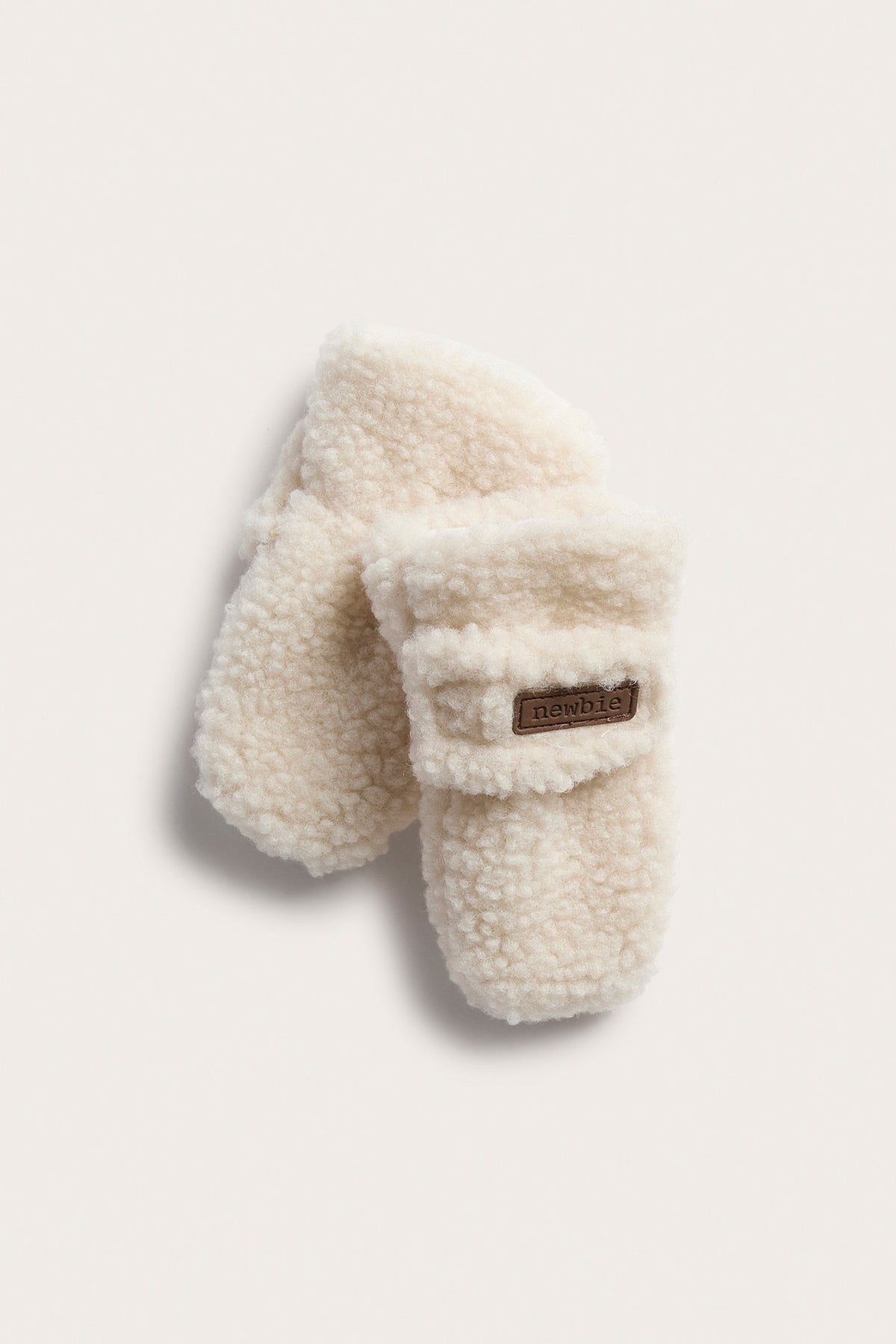 Baby & Kids white fleece mittens