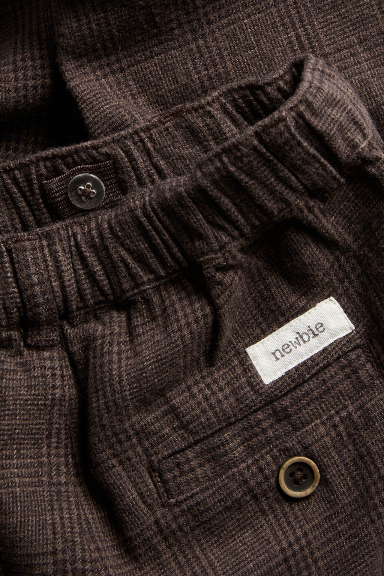 Kids brown twill trousers