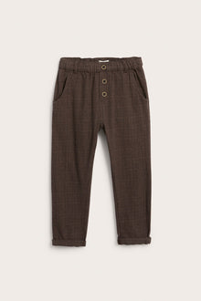 Kids brown twill trousers