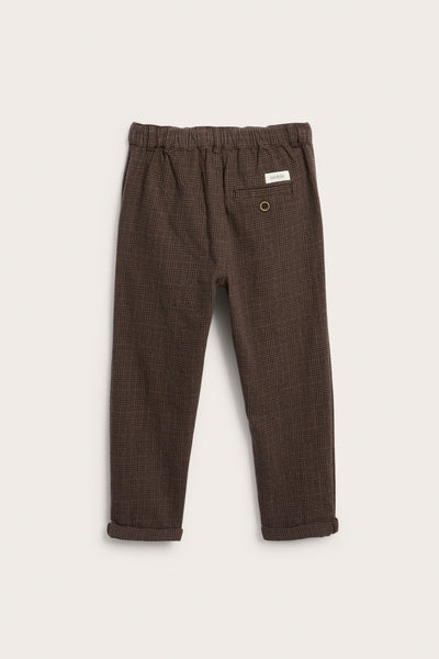 Kids brown twill trousers