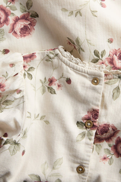 Kids white rose dress
