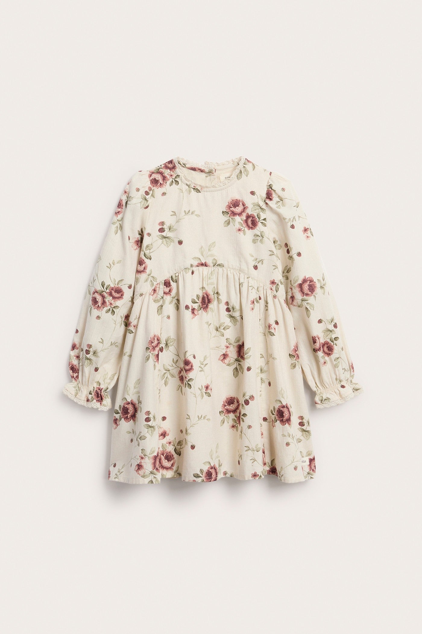 Kids floral dress with lace
