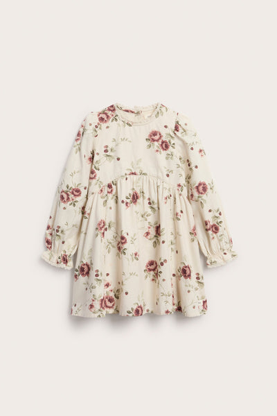 Kids white rose dress