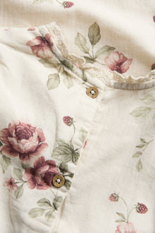 Baby floral dress with lace collar