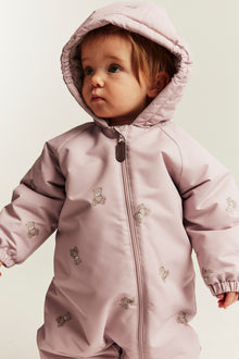 Baby pink padded pramsuit