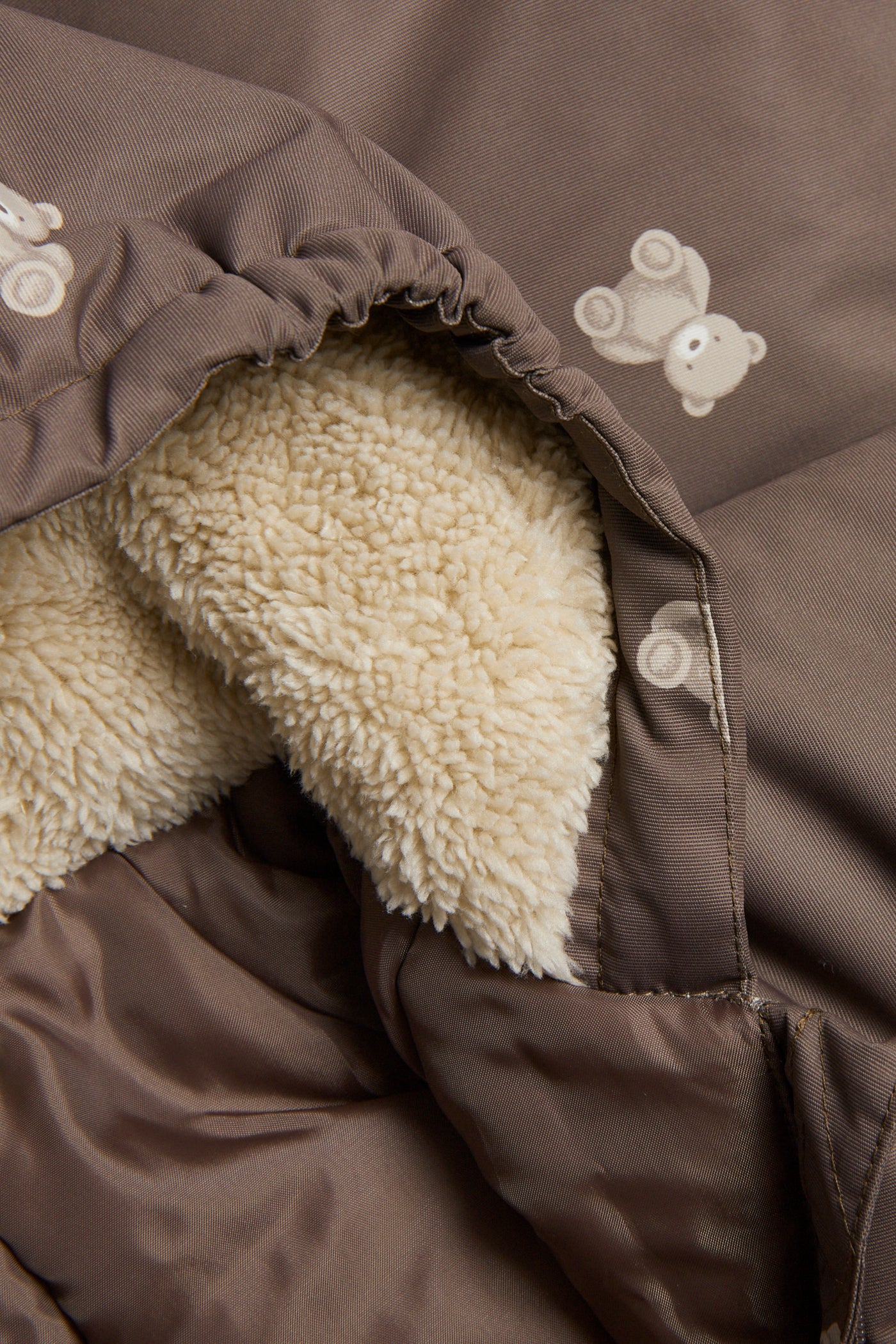 Baby brown coverall with teddy bear