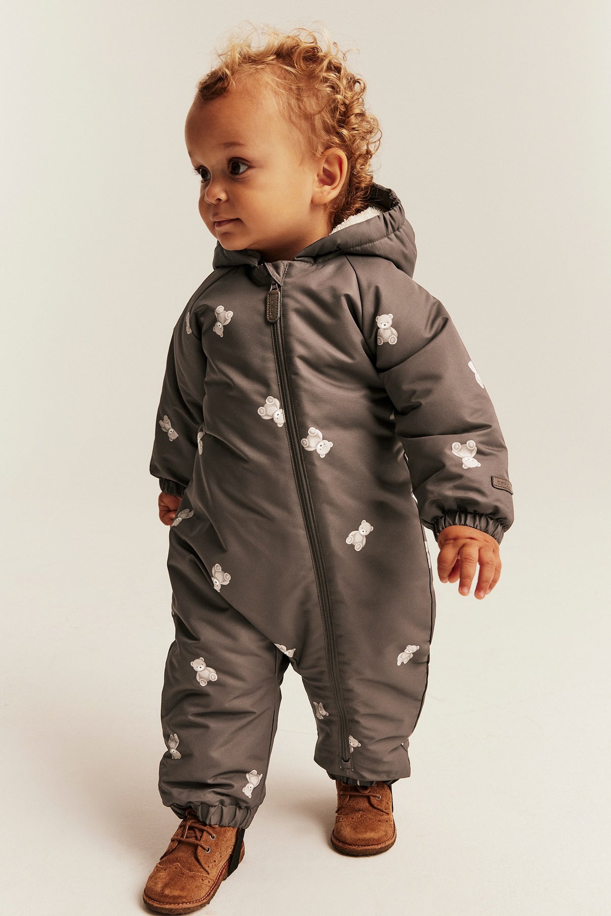 Baby brown pramsuit