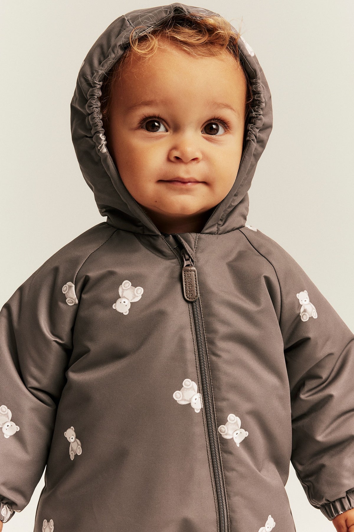 Baby brown pramsuit