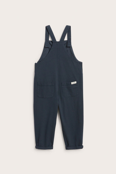 Kids blue woven dungarees
