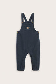 Baby dungarees with embroidered fox