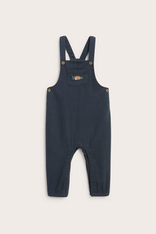 Baby dungarees with embroidered fox