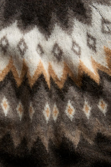 Women's mohair-blend knitted sweater