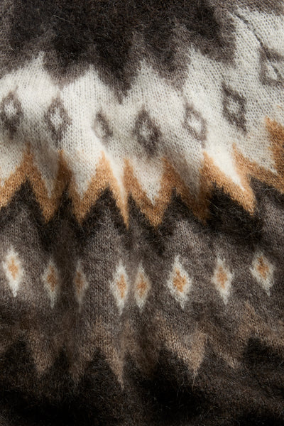 Women's mohair-blend knitted sweater