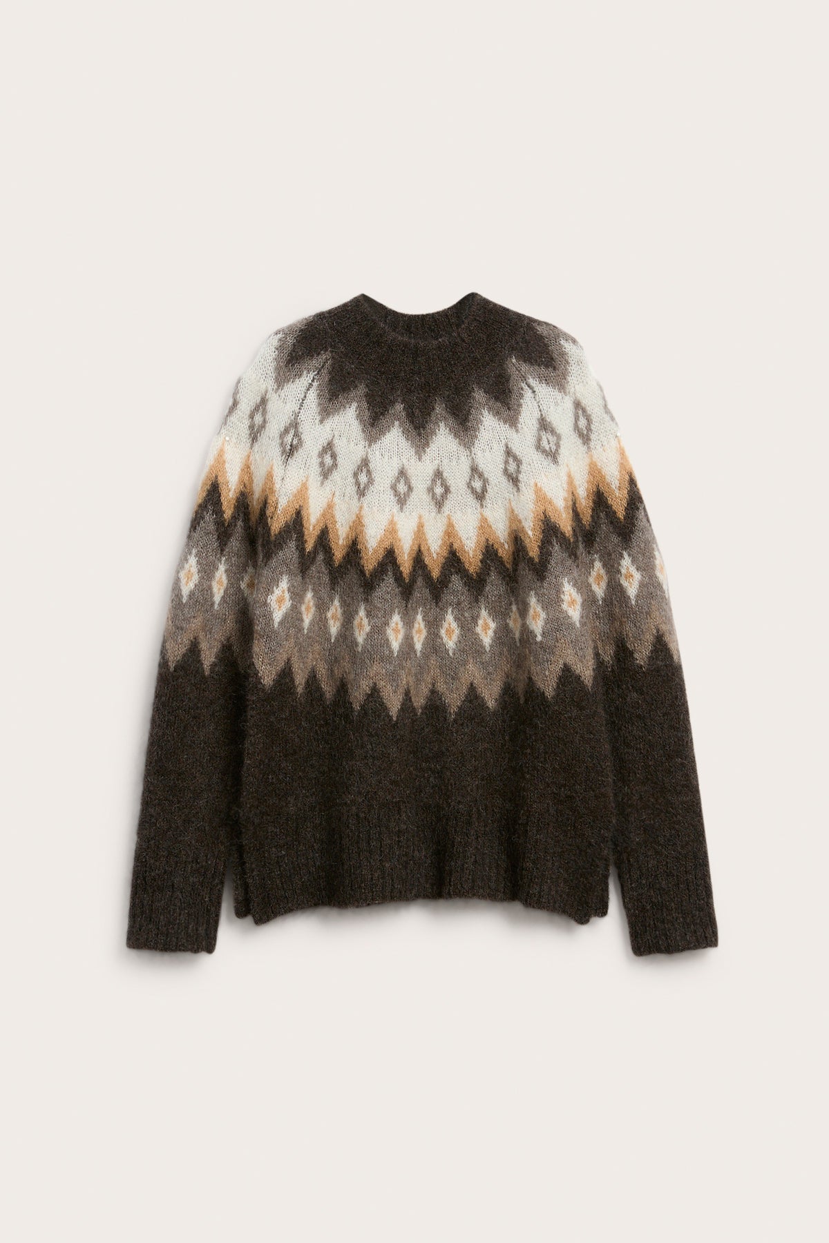 Women's mohair-blend knitted sweater