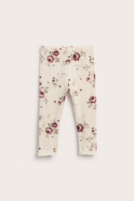 Baby floral leggings with frill