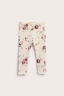 Baby floral leggings with frill