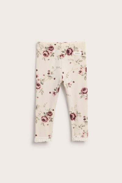 Baby floral leggings with frill