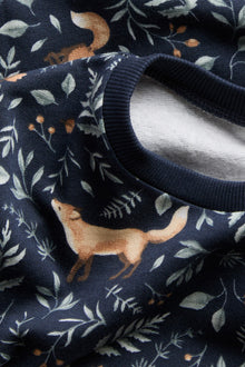 Baby & Kids blue sweatshirt with foxes