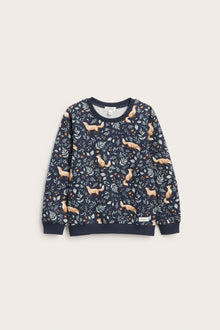 Baby & Kids blue sweatshirt with foxes