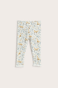 Baby leggings with all-over pattern