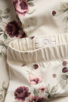 Kids floral leggings with lace ruffle
