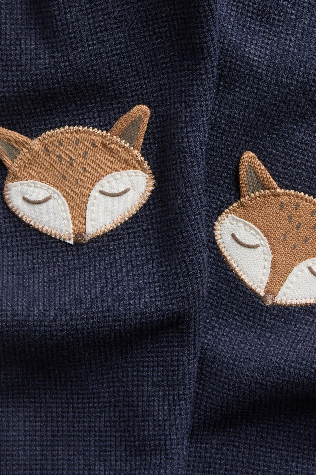 Baby blue leggings with fox motif