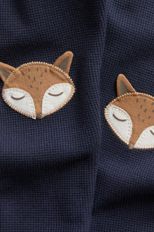 Baby blue leggings with fox motif