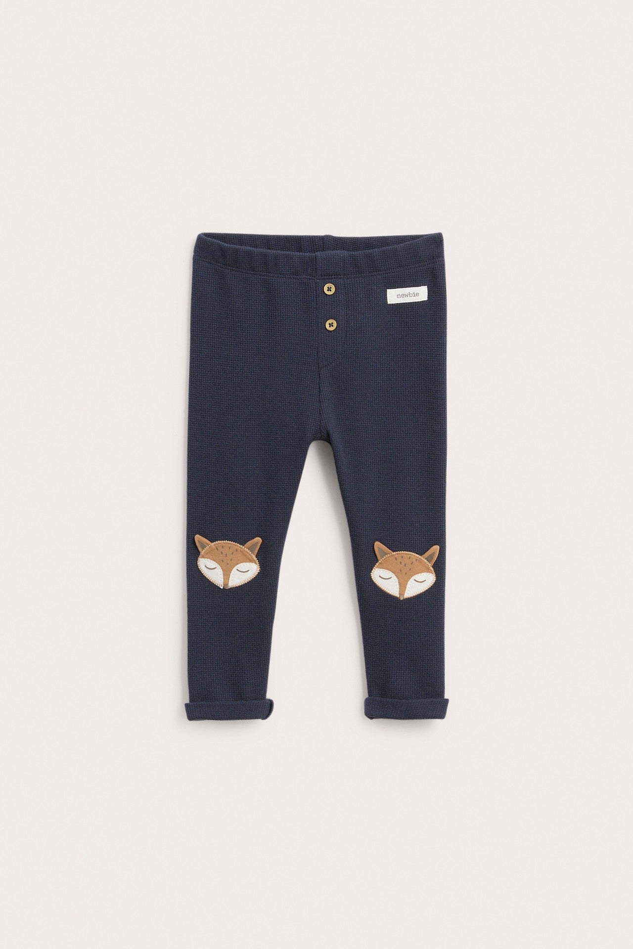Baby blue leggings with fox motif
