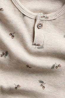 Baby & Kids beige long-sleeve waffle top