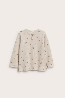 Baby & Kids beige long-sleeve waffle top