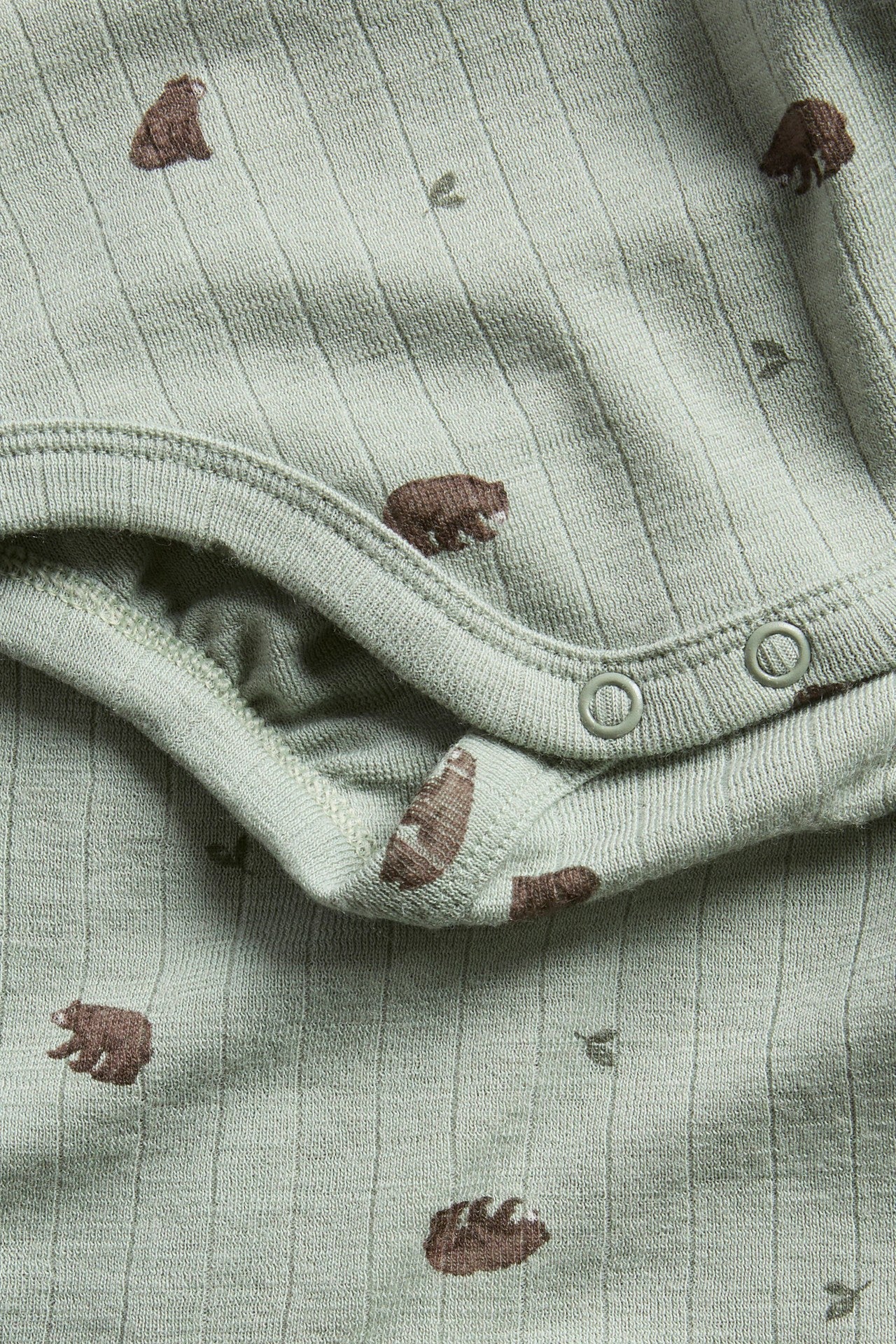 Baby green wool bodysuit