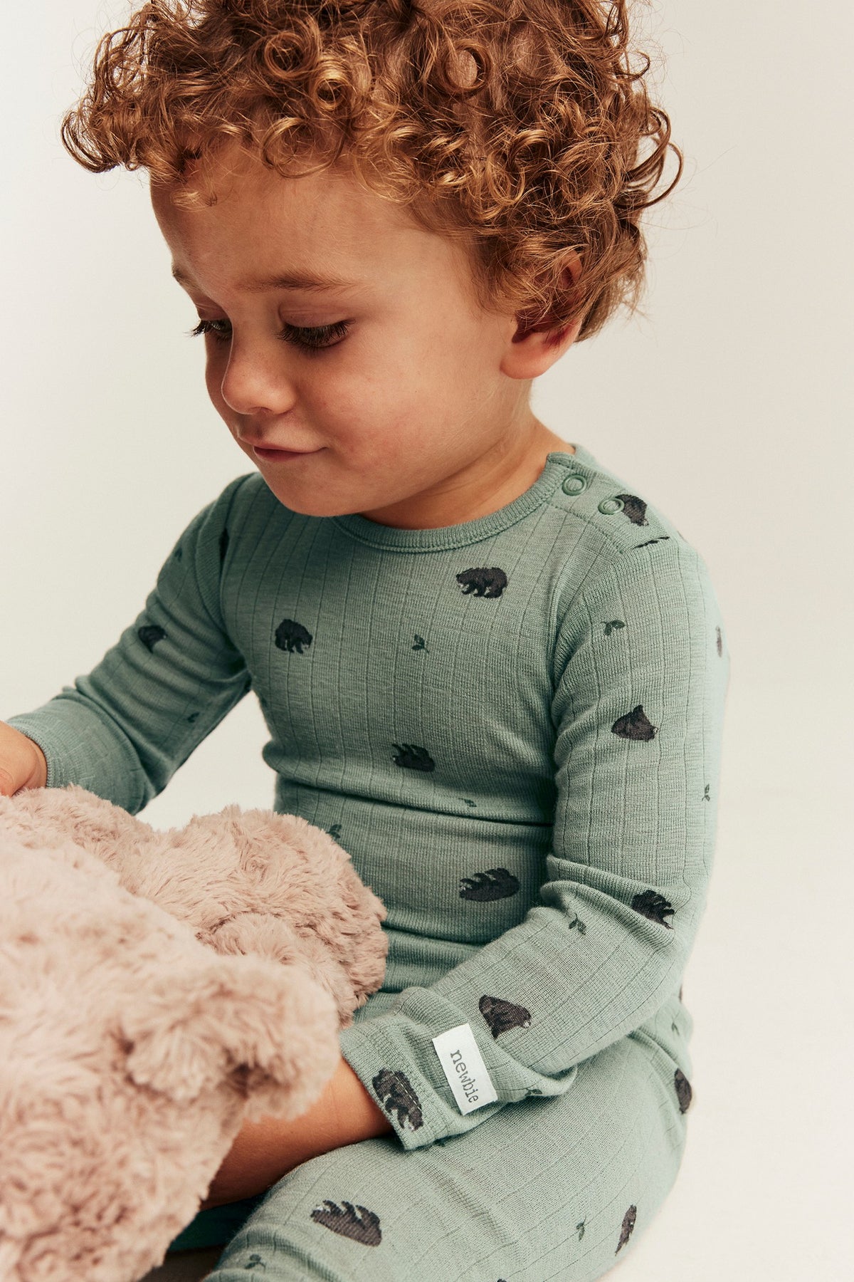 Baby green wool bodysuit
