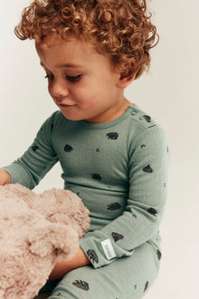 Baby green wool bodysuit