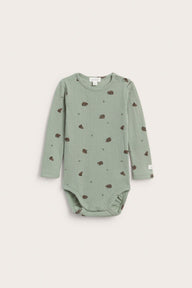 Baby green wool bodysuit
