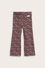 Kids trousers with ditsy floral print
