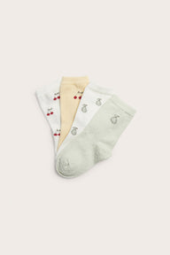 Kids fruit theme socks (4-pack)