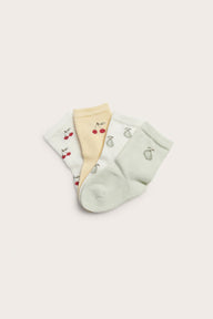 Baby fruit theme socks (4-pack)