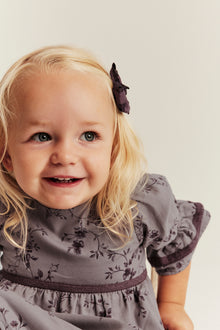Baby lilac floral dress with frills