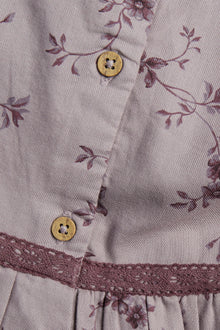 Baby lilac floral dress with frills
