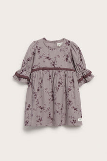 Baby lilac floral dress with frills