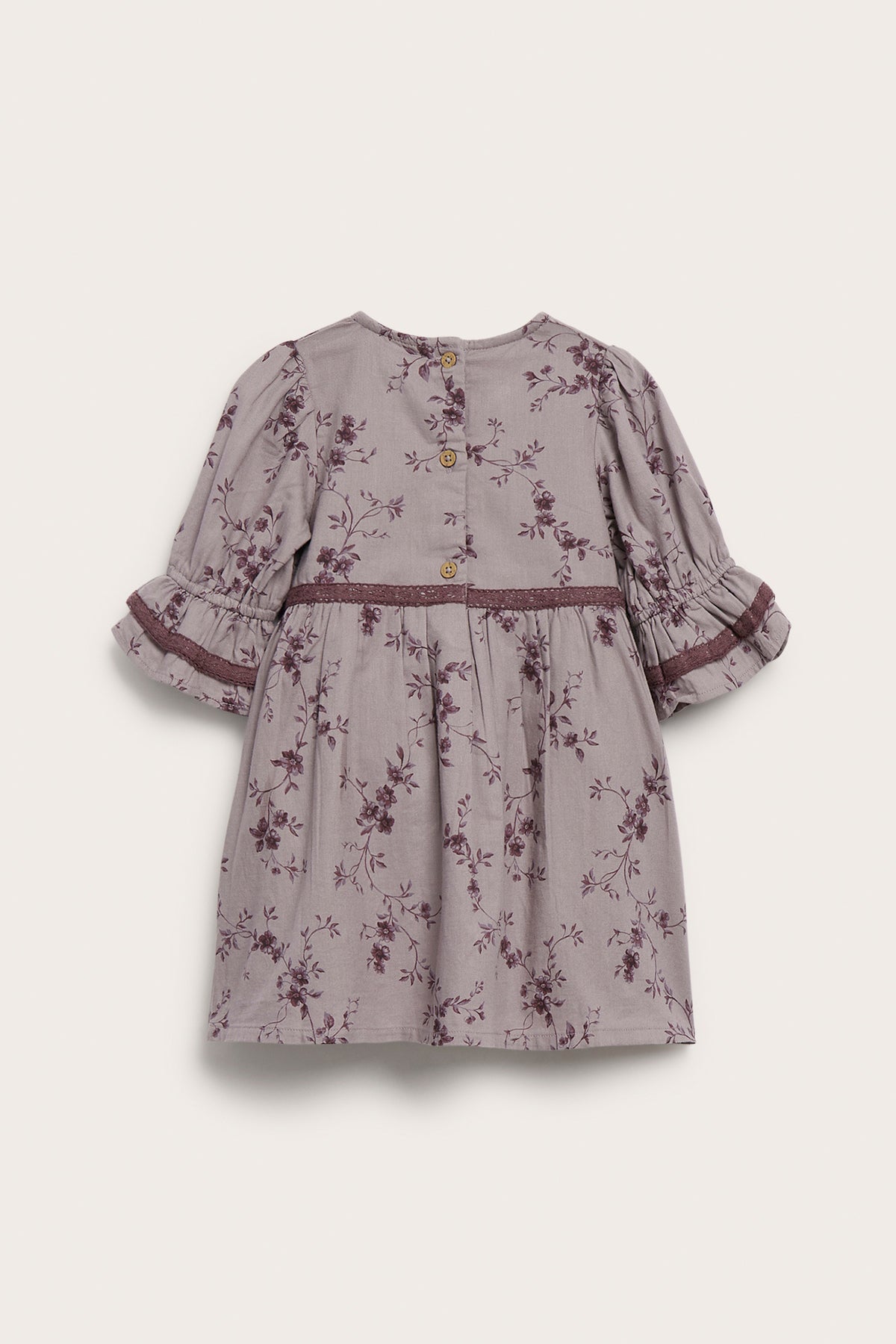 Baby lilac floral dress with frills