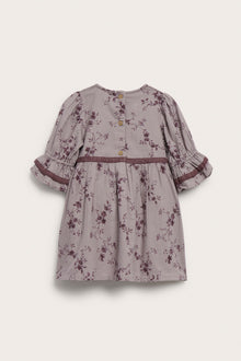 Baby lilac floral dress with frills