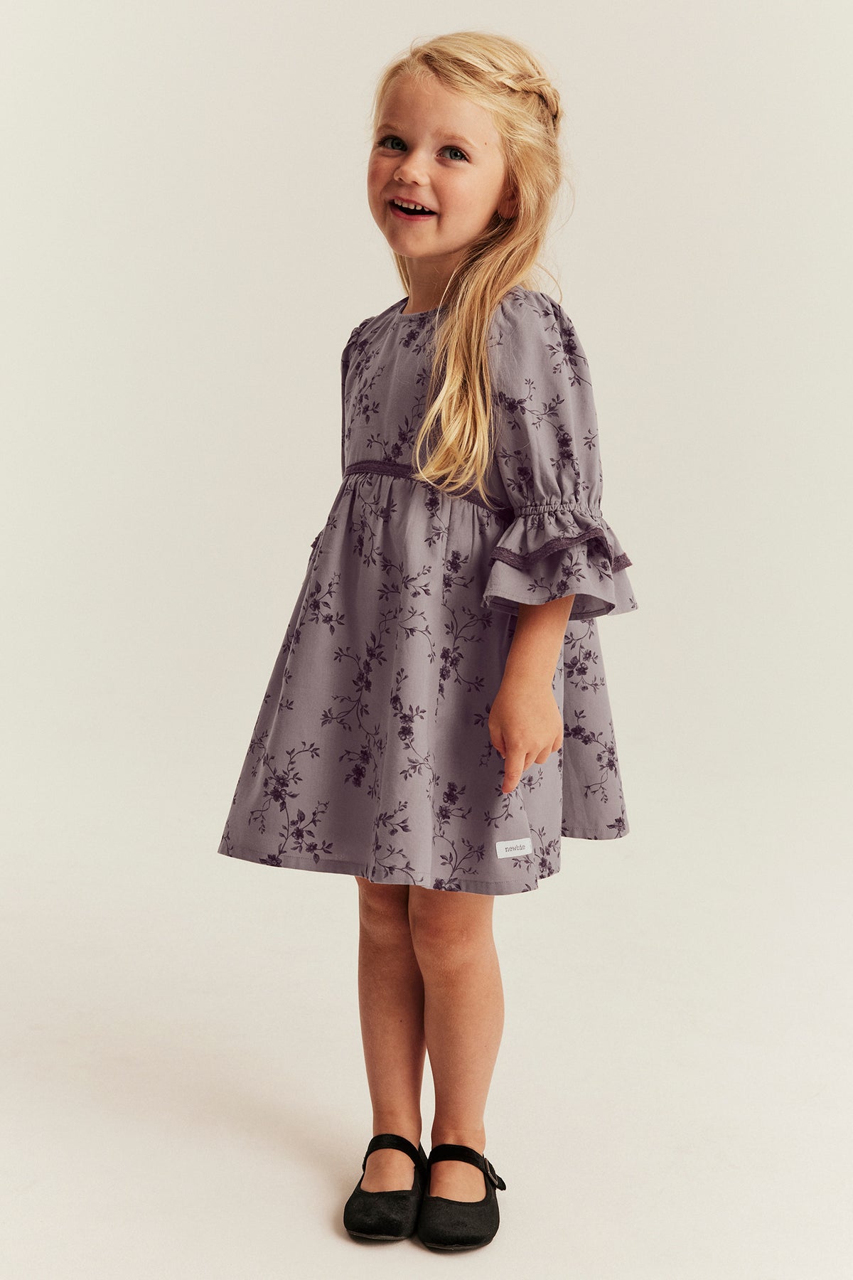 Kids lilac floral dress
