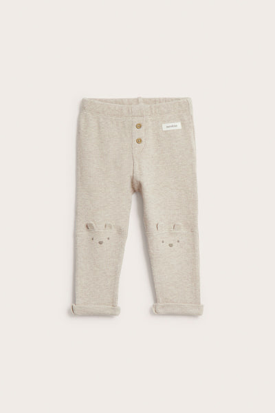 Baby beige waffle leggings