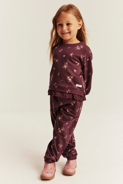 Baby & Kids sweatshirt with lace frill