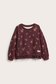 Baby & Kids sweatshirt with lace frill