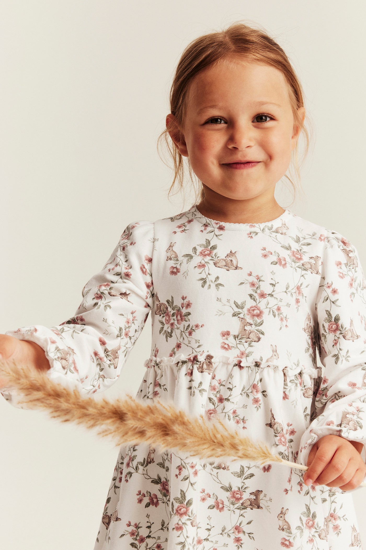 Kids floral jersey dress